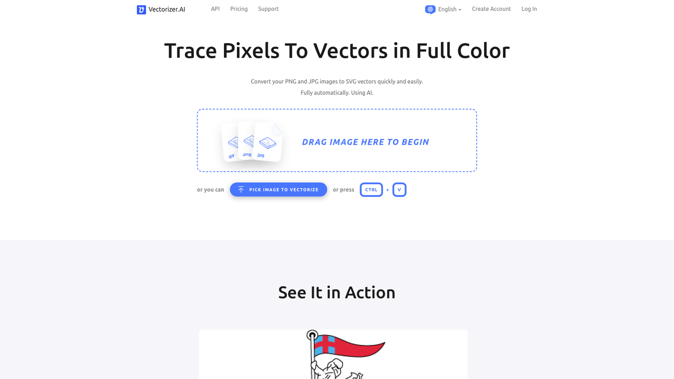 Thumbnail image for Vectorizer AI
