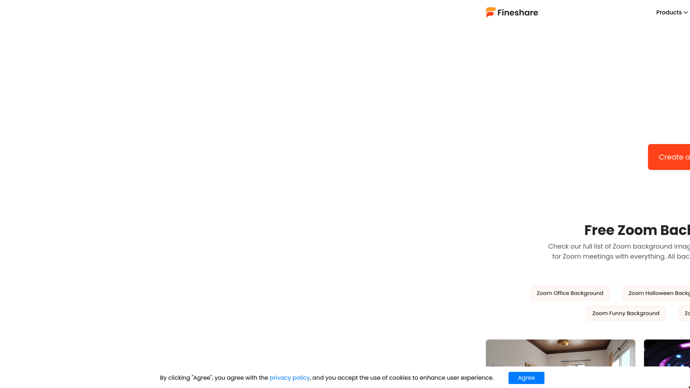 FineShare AI Zoom Background Generator