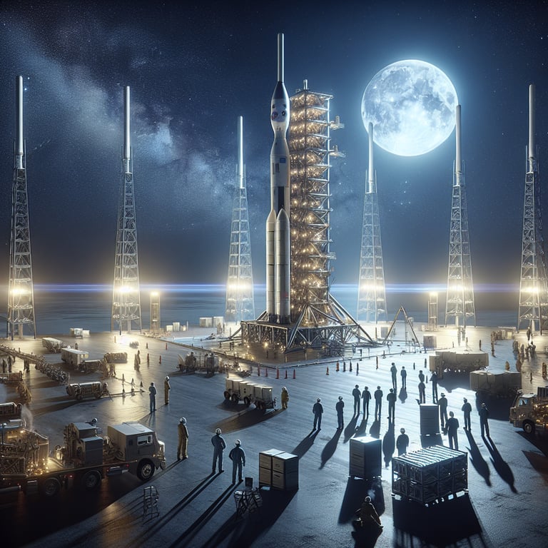NASA's Artemis III Assembling SLS Rocket - A Giant Leap Towards Returning to the Moon!