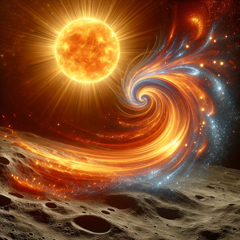 Sun's Solar Wind Sprinkles the Moon with Water Magic!