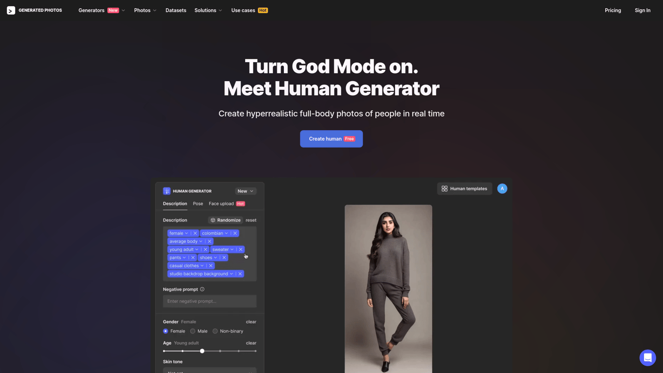 AI Human Generator