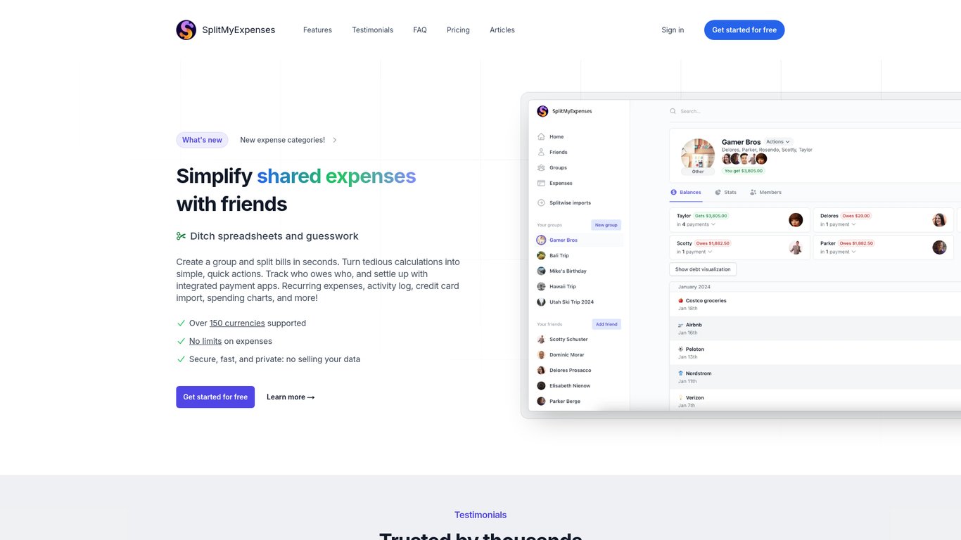 SplitMyExpenses