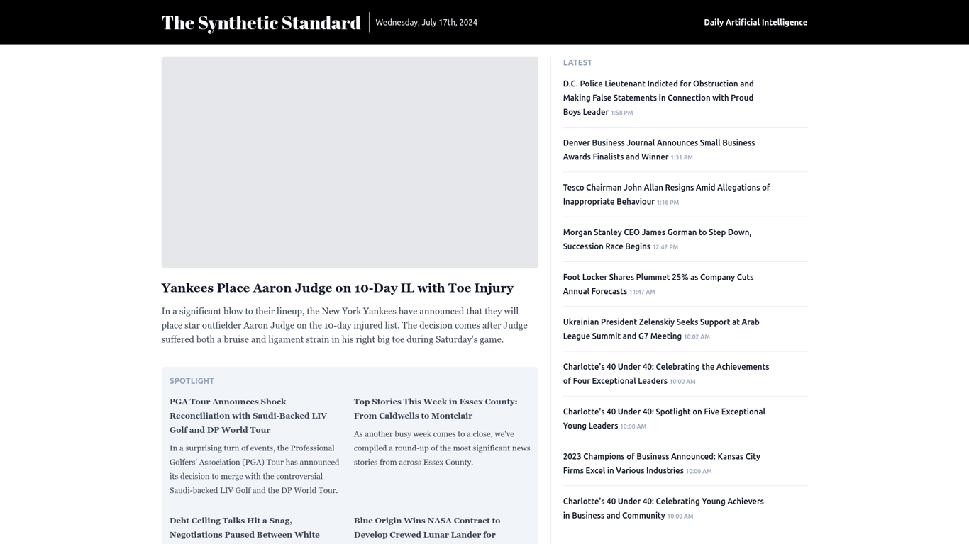 Synthetic Standard