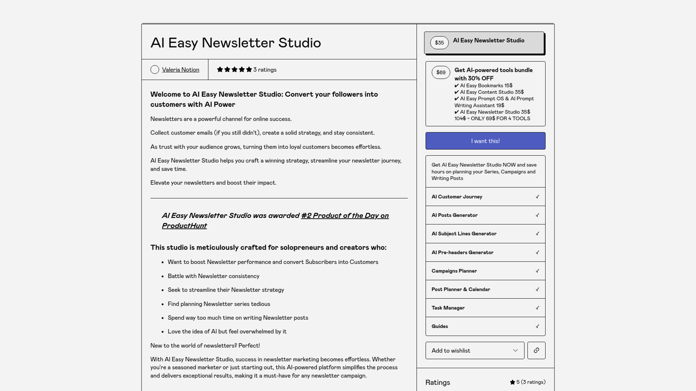 AI Easy Newsletter Studio