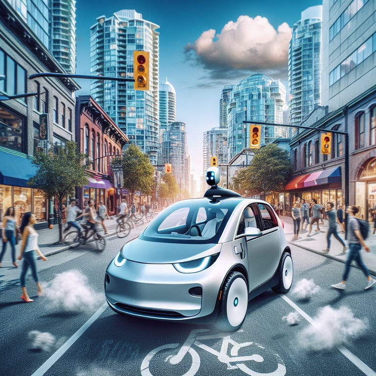 Tesla Takes a Detour: Caught Driving on Vancouver Sidewalk and Bike Lane!