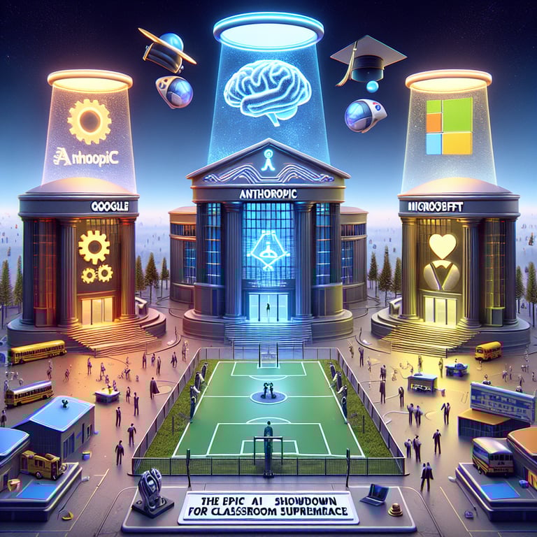 The Epic AI Showdown: Anthropic, Google, and Microsoft Battle for Classroom Supremacy