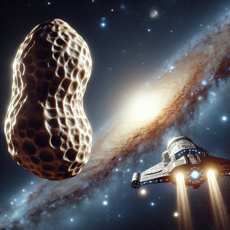 NASA's Latest Snapshot: A Close Encounter with a Peanut-Shaped Asteroid!