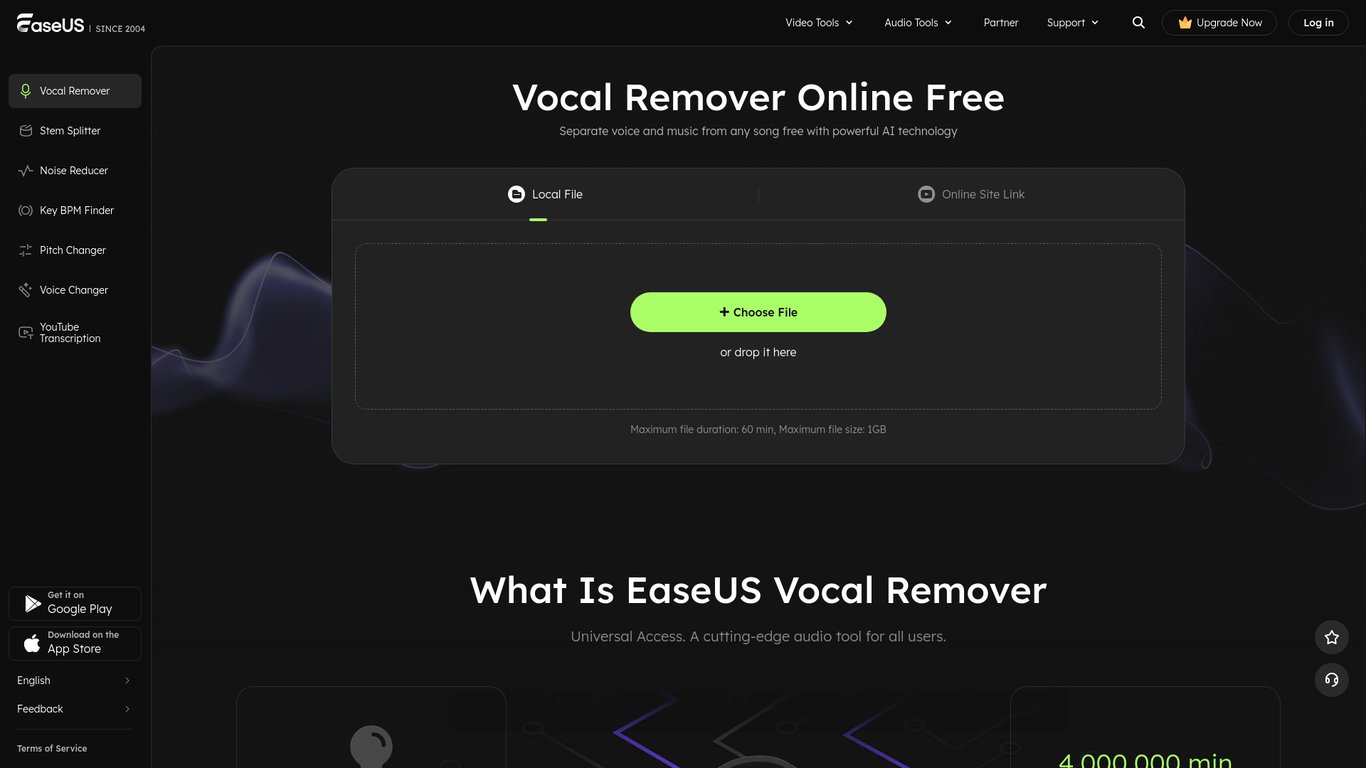 EaseUS Online Vocal Remover 
