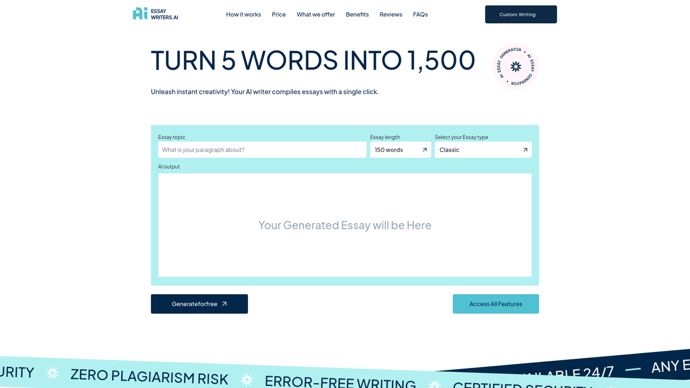 Essay Writer AI