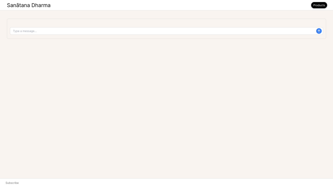 Sanātana Dharma Chatbot