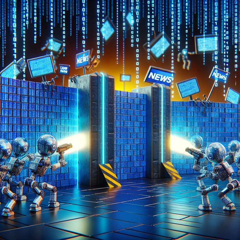 The Great AI News Blockade: Major Sites Say 'No' to AI Training Bots
