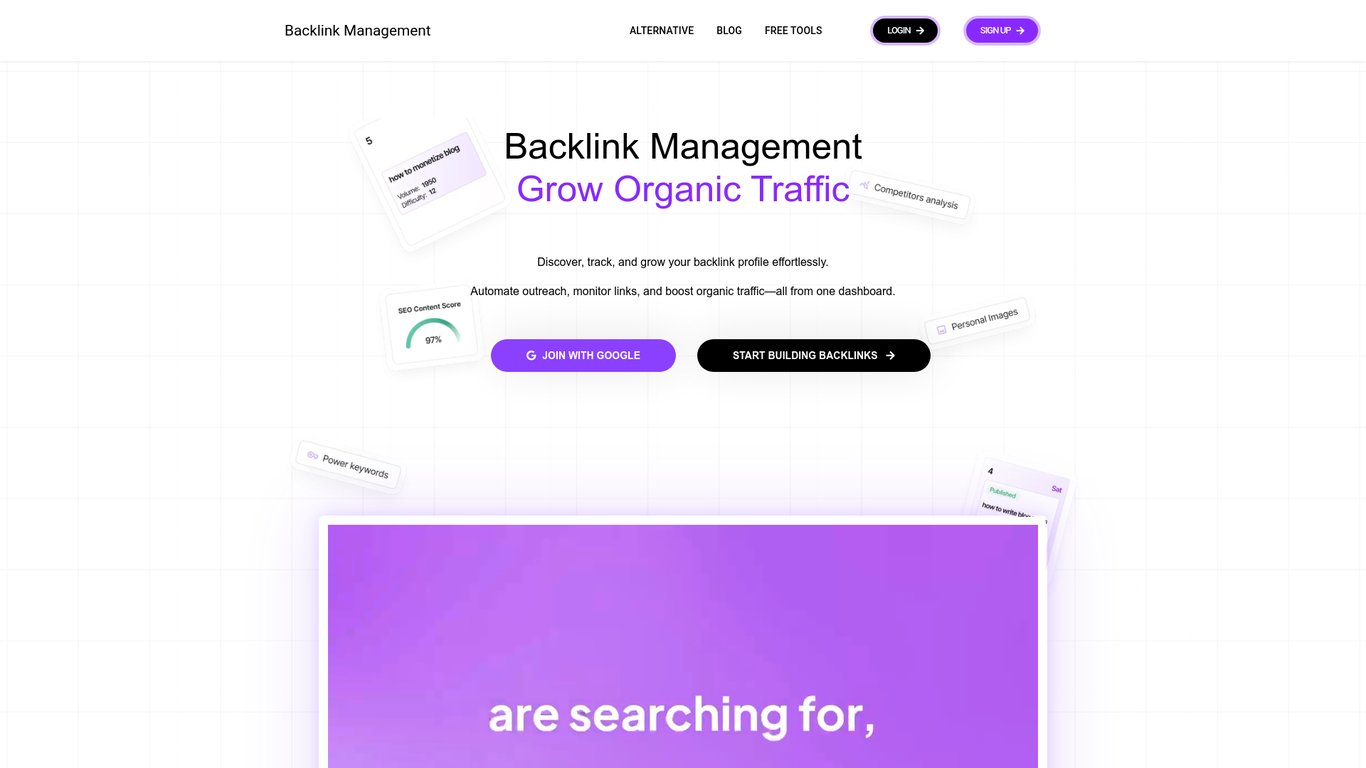 Backlink Management 