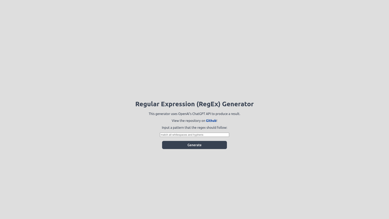 RegEx Generator