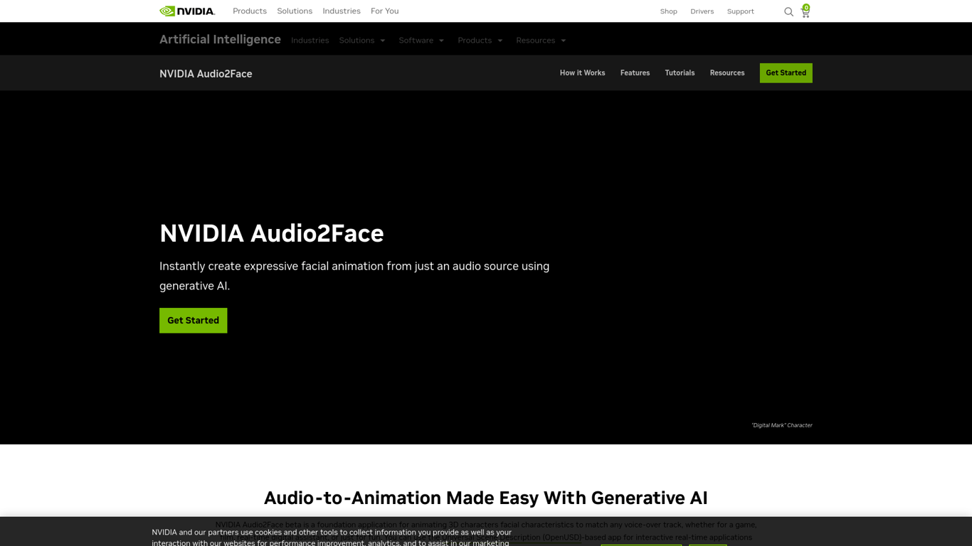 Omniverse Audio2Face