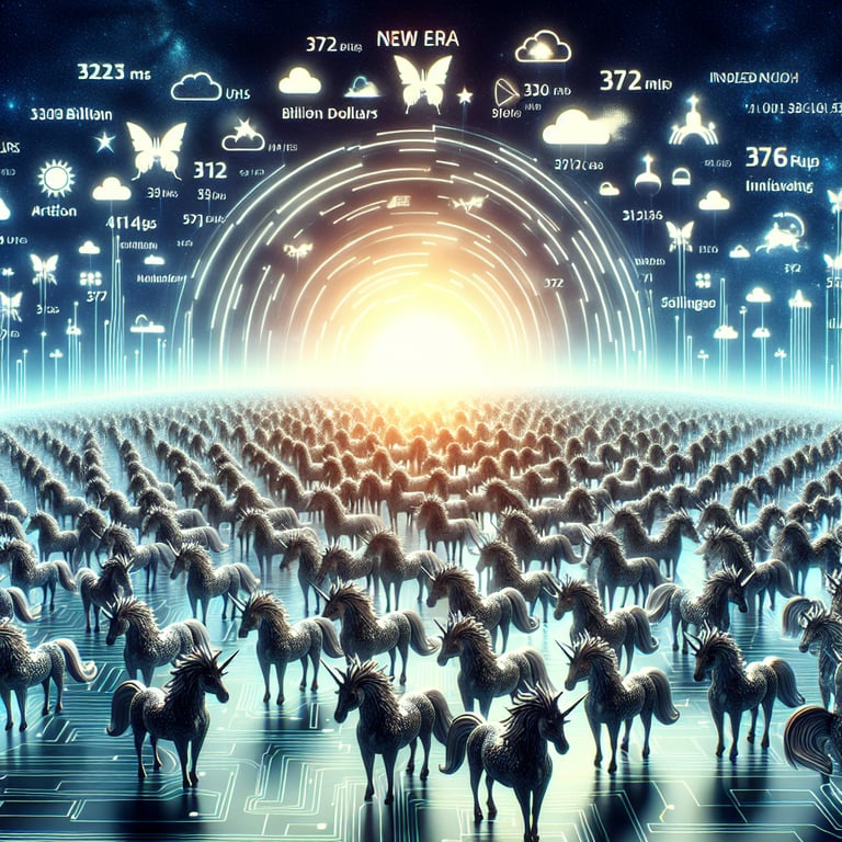 372 AI Unicorns: A New Era of Billion-Dollar Innovators in the Tech Realm