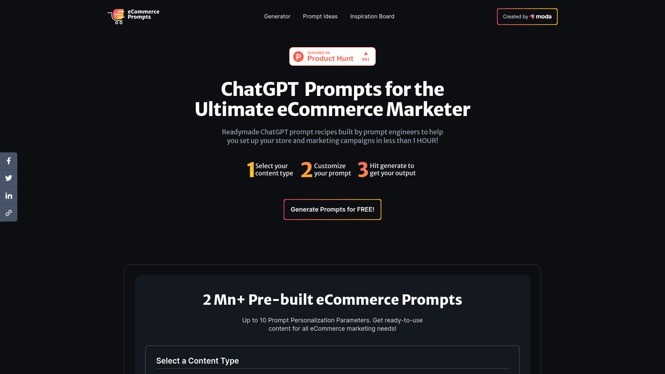 eCommerce ChatGPT Prompts