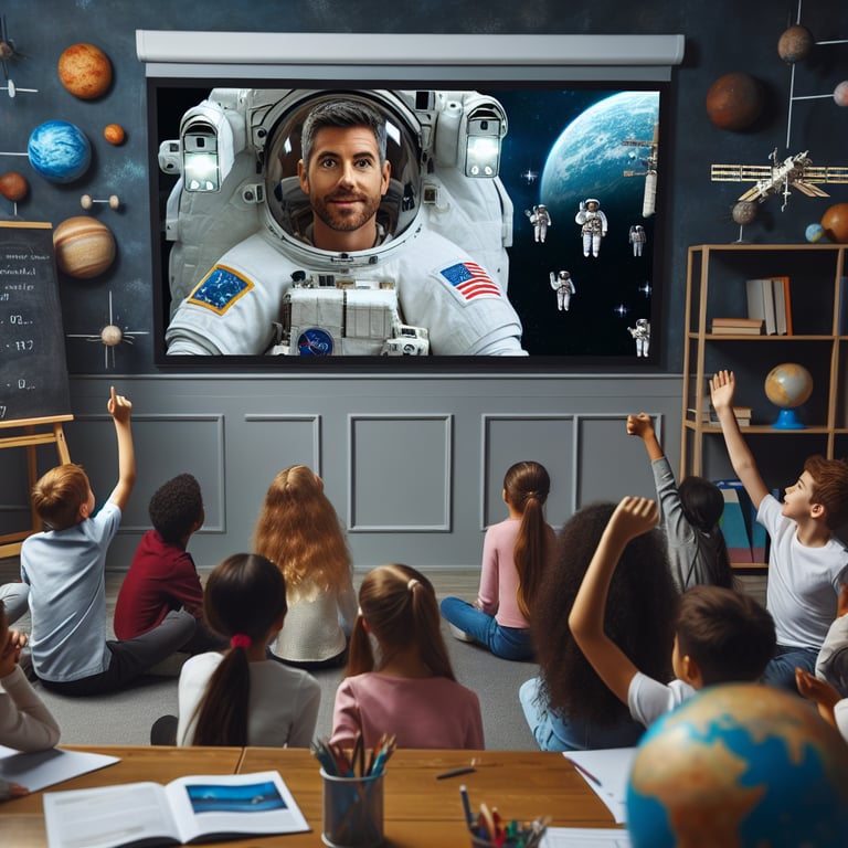 Students Experience Out-of-This-World Q&A with Astronaut on ISS!