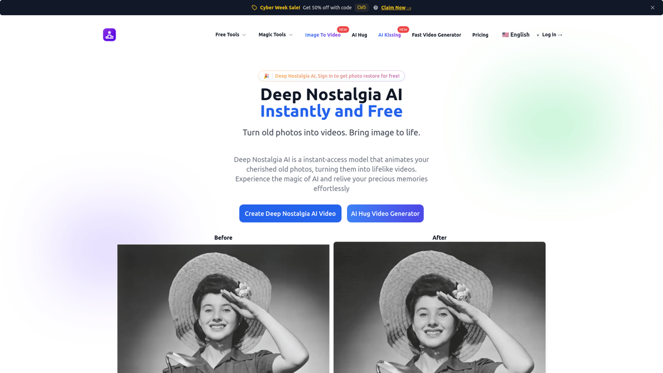 Deep Nostalgia AI
