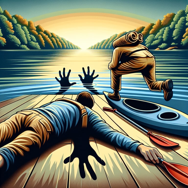 Wisconsin Kayaker's Grand Escape: From Faking Death to Surrender