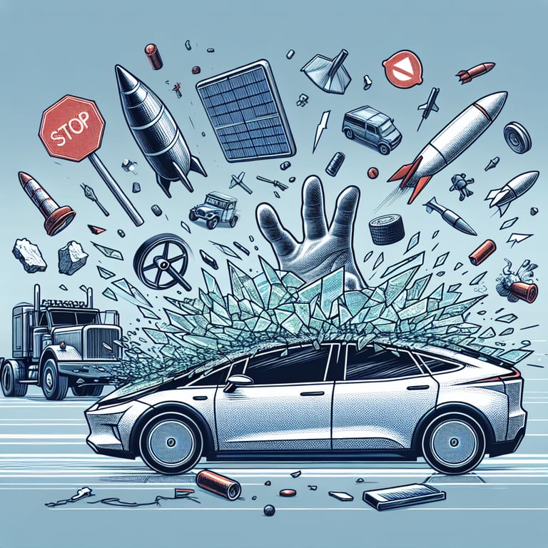 Tesla Model Y's Glass Roof Fends Off Missile Debris in Israel: A Testament to Safety and Resilience