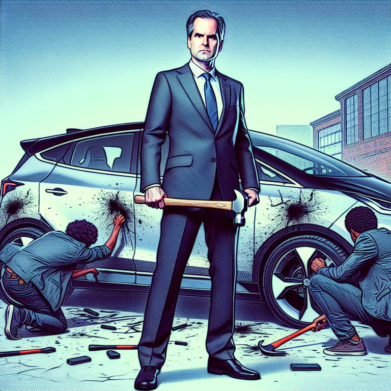Elon Musk Warns Tesla Vandals: Legal Reckoning Awaits!
