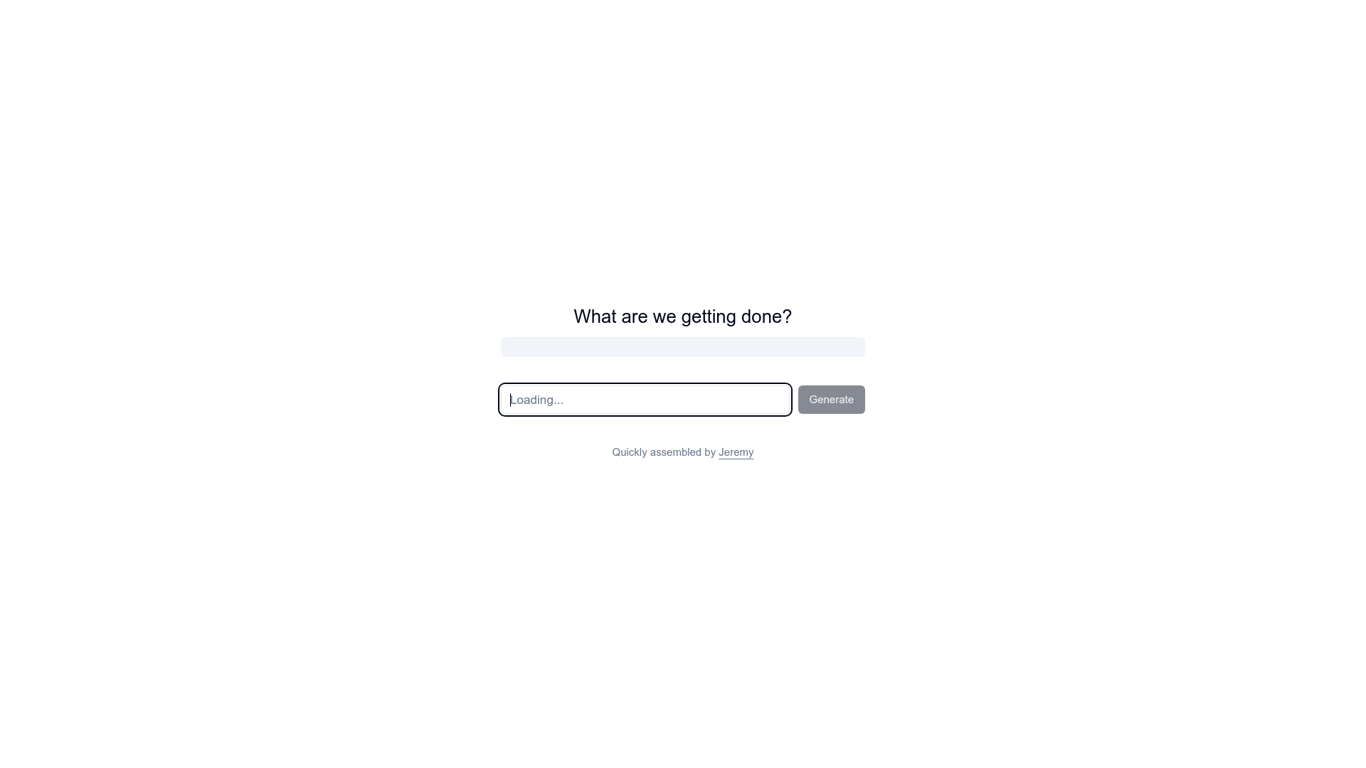 AI Checklist Generator