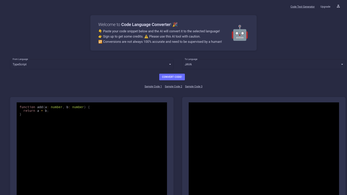 Thumbnail image for Code Converter