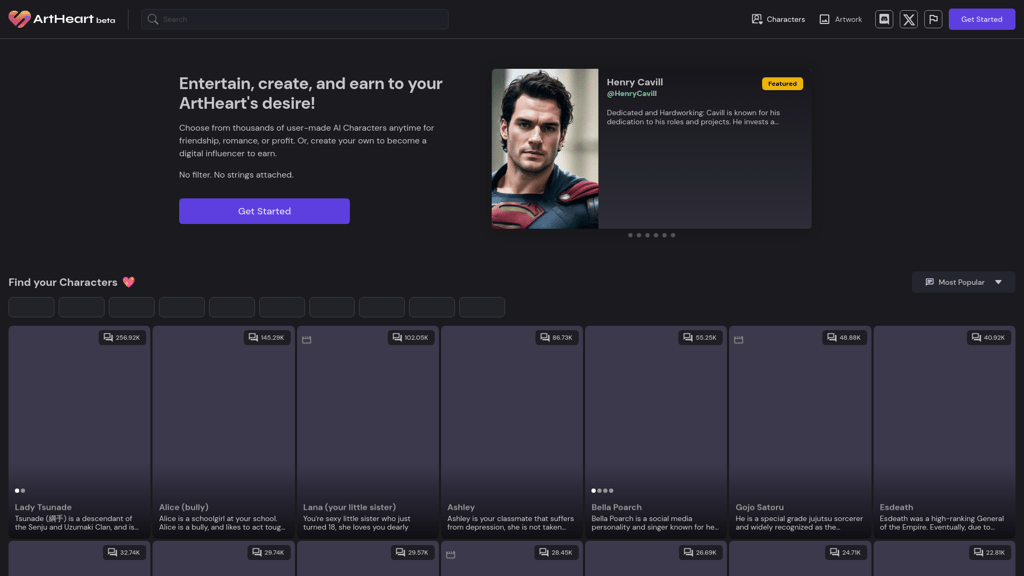 ArtHeart.ai screenshot