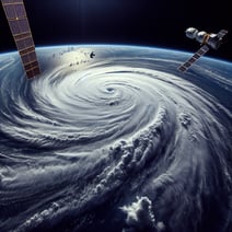 Hurricane Erin's Stratospheric Spin: A Space Spectacle Captured by NASA and the ISS