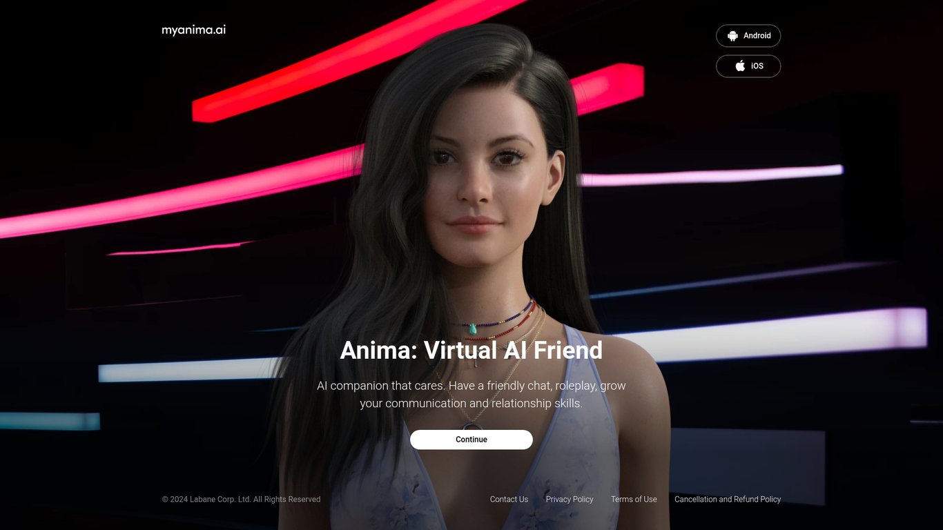 Thumbnail image for MyAnima AI Companion