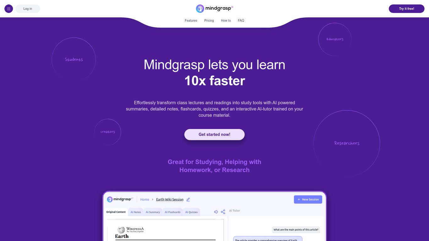 Thumbnail image for Mindgrasp AI