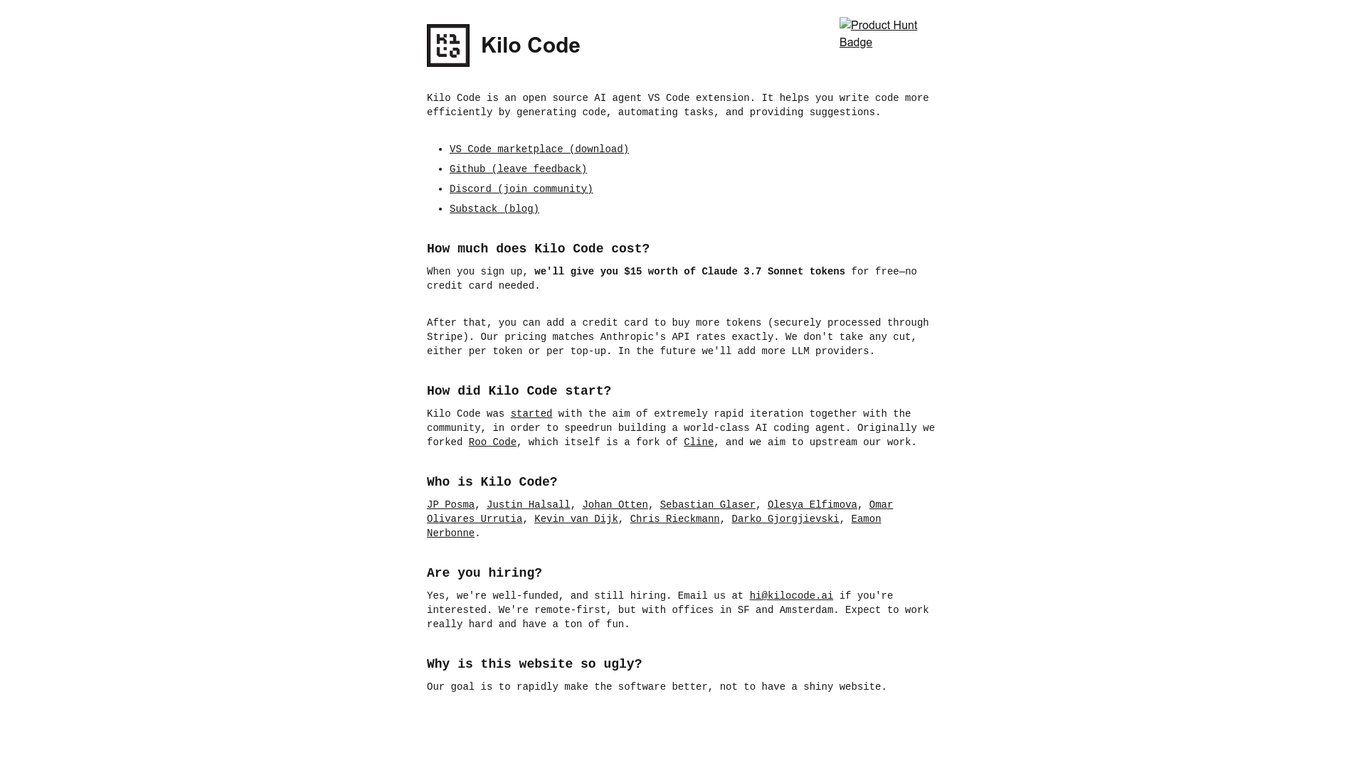 Thumbnail image for Kilo Code