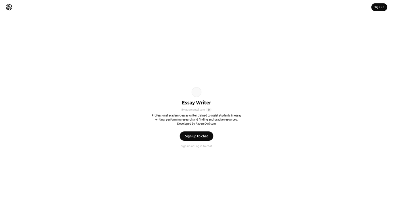 Thumbnail image for Essay Writer GPT