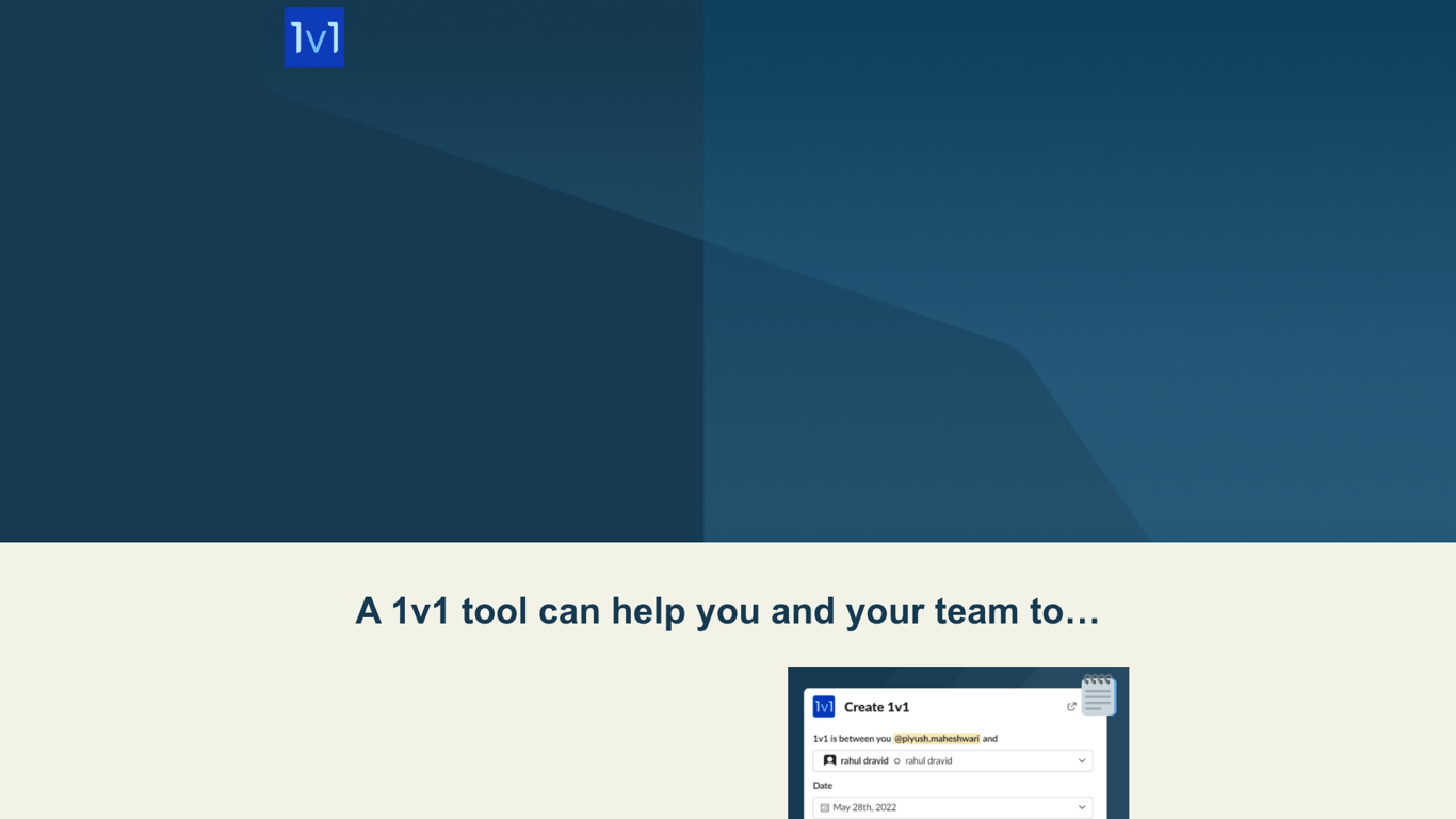 1v1 Meetings for Slack