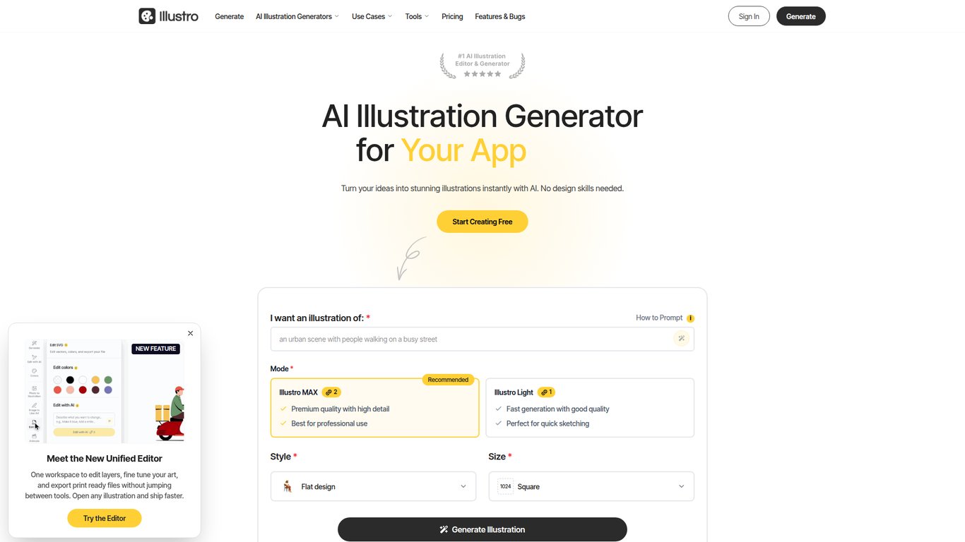 Illustro - AI Illustration Generator