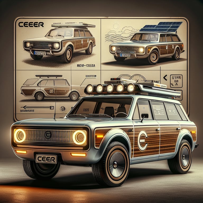 Ceer Motors Unveils Retro-Futuristic Electric SUV: A 70's Dream with a Modern Twist