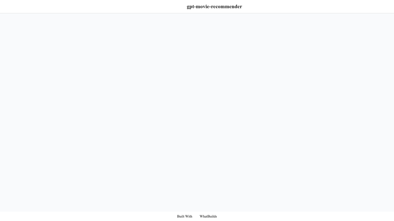 Thumbnail image for GPT Movie Recommender