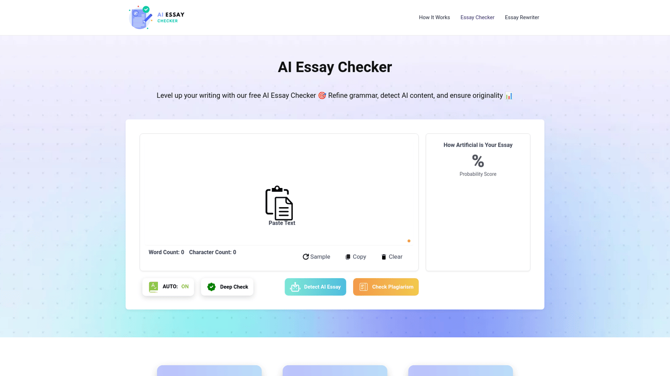 Thumbnail image for AI Essay Checker
