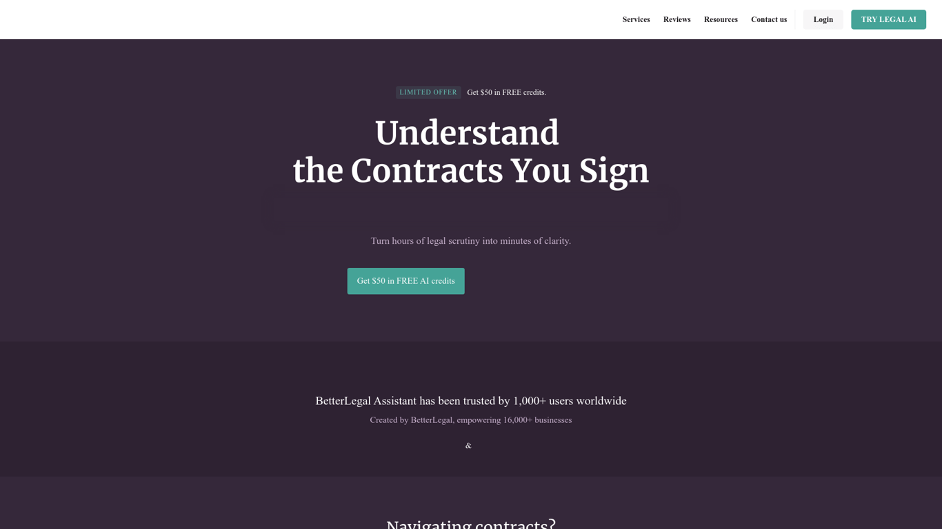 BetterLegal Assistant