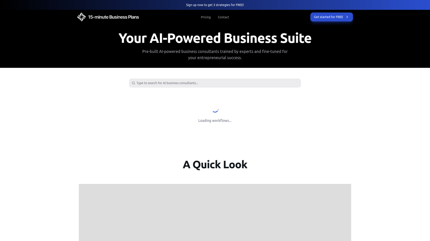 Thumbnail image for 15-minute Business Plans