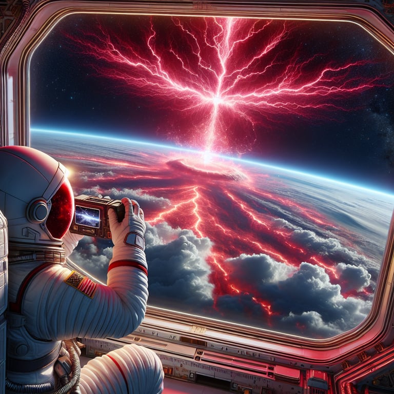NASA Astronaut Captures Rare Red Sprite from Space!