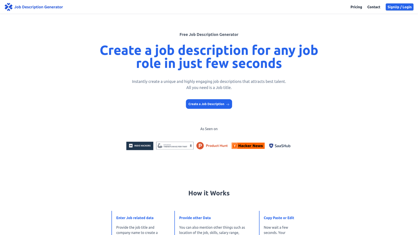 JobDescriptionGenerator