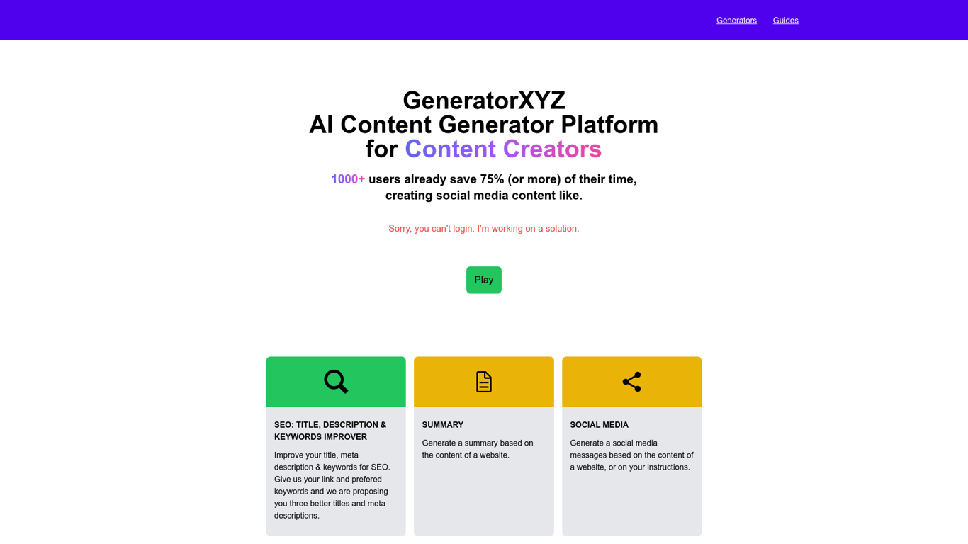 Generatorxyz