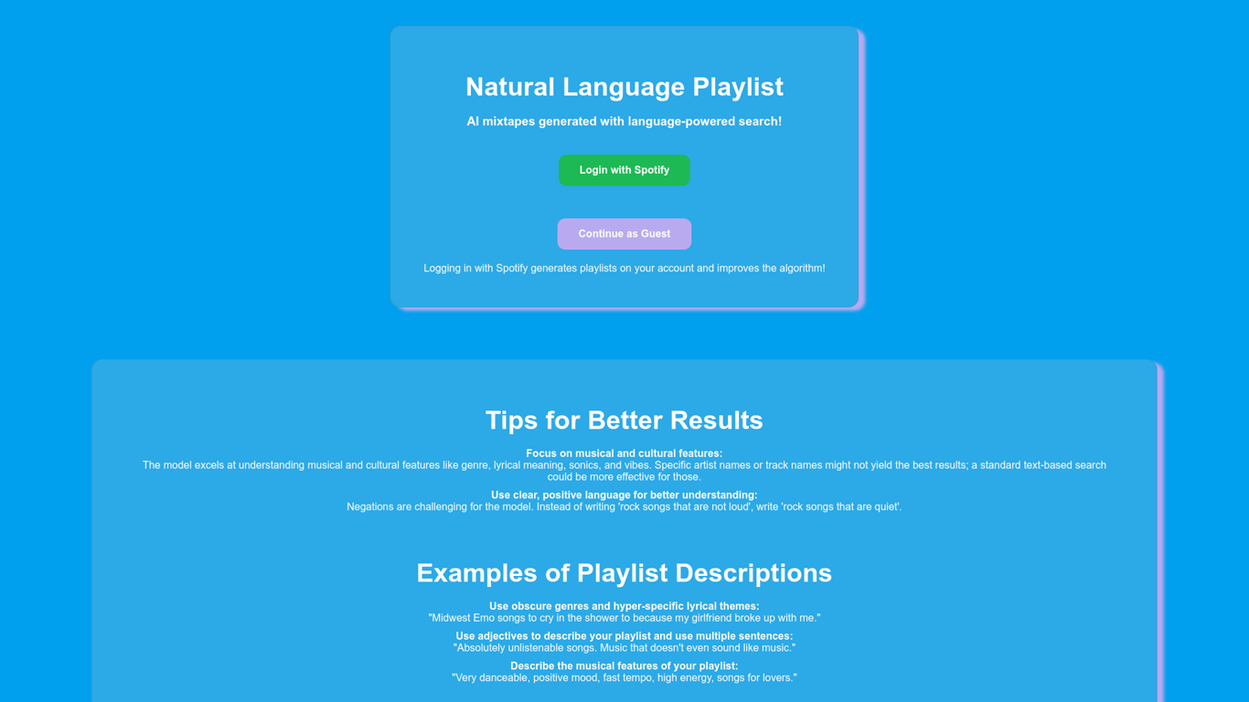 Thumbnail image for Natural Language Playlist