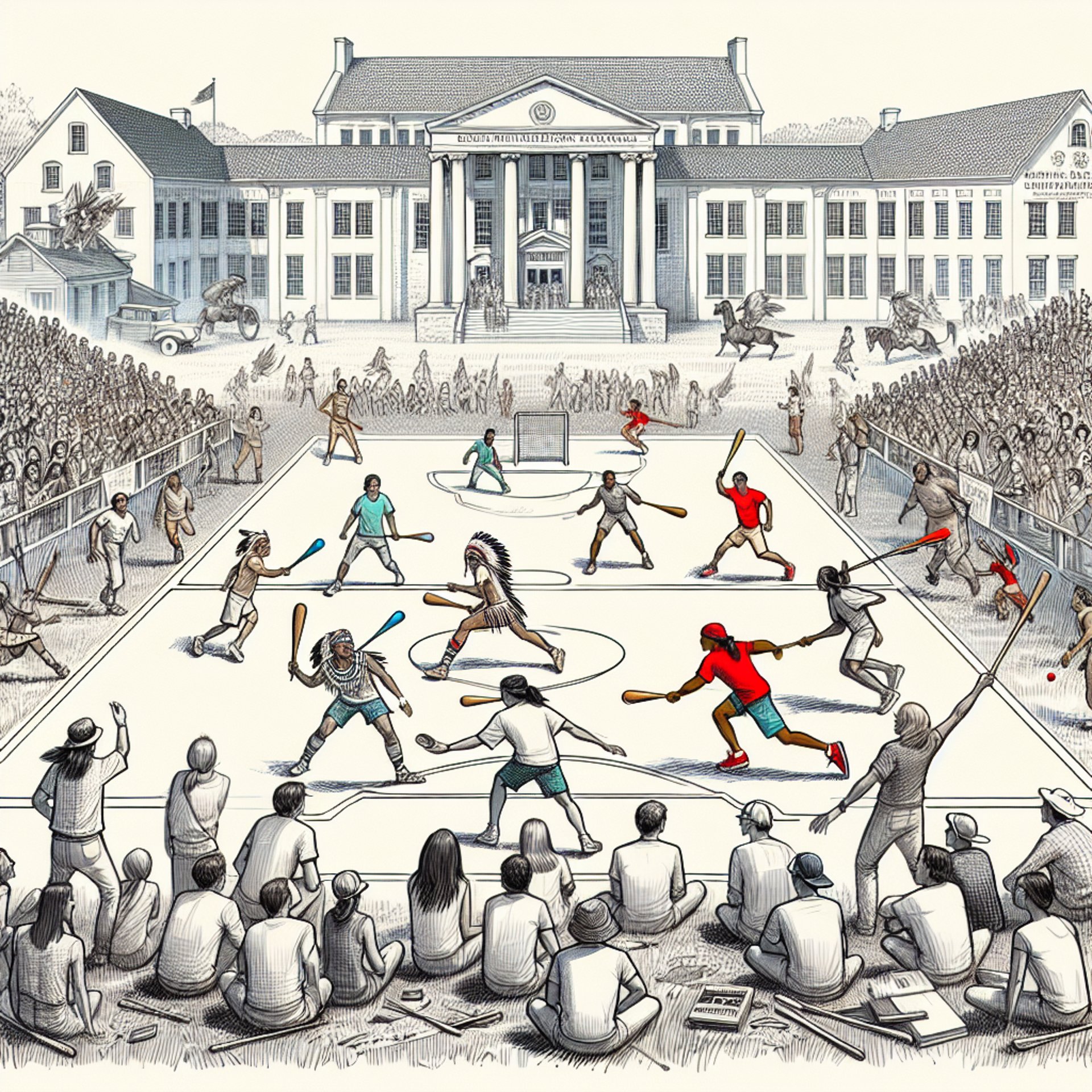 University of Arkansas Scores with Third Annual Native American Stickball Tournament!