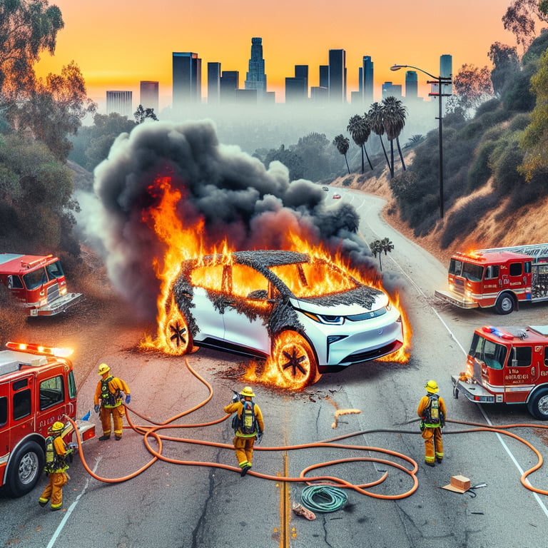 LA on Fire: How Burning Teslas Are Complicating Wildfire Cleanup
