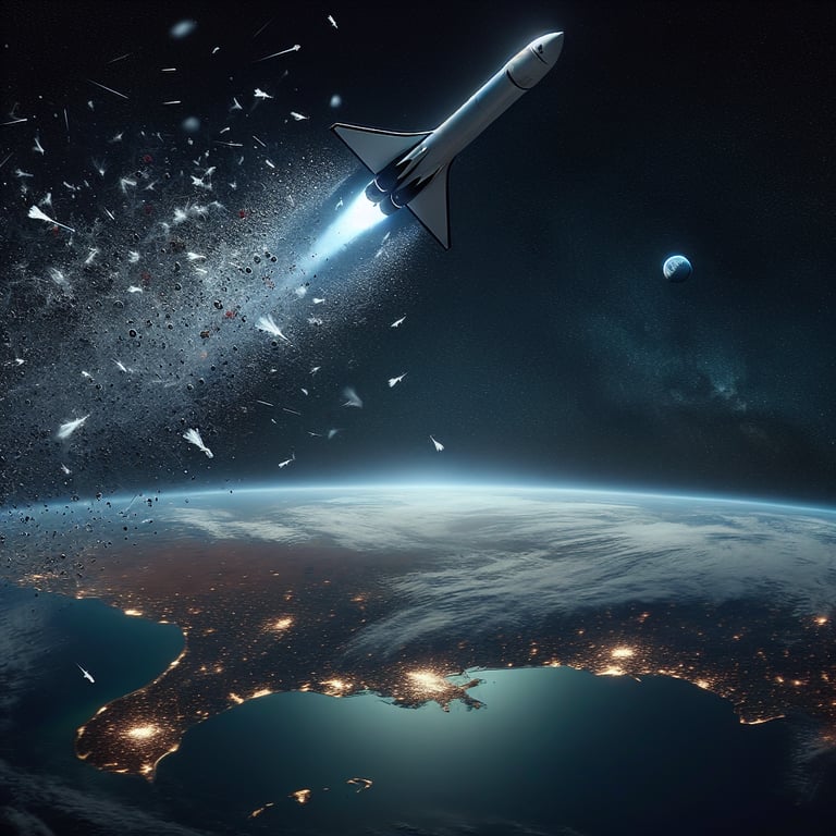SpaceX Falcon 9 Rocket: Trailblazing Pollution Detected from Space Debris Re-entry!