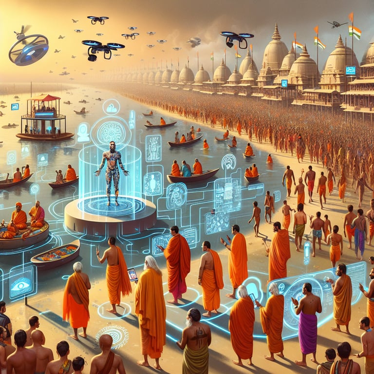 Maha Kumbh 2025 Leverages AI for Unprecedented Security & Pilgrim Experience