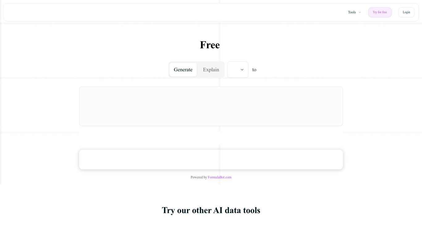 Excel Formula Bot