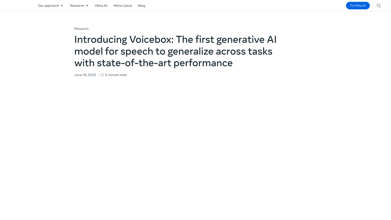 Voicebox by Meta